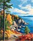 Paint by Numbers Kit for Adults – Acadia National Park Maine Landscape Canvas, Mountains & Trees, 16x20 inch, Acrylic DIY, Home Decor (No Frame)